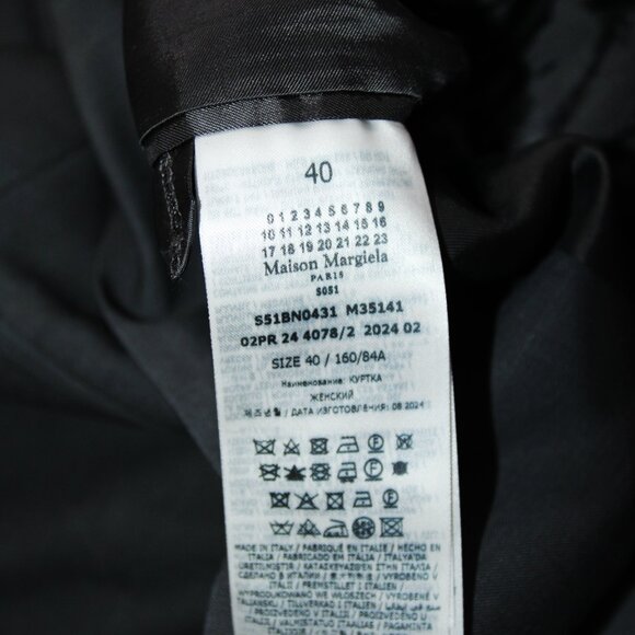 BNWT AW24 MAISON MARGIELA WOOL AND MOHAIR LOOSE JACKET 40 - Picture 11 of 12